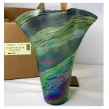 Longaberger CC glass vase