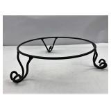 Wrought iron pedestal