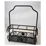 Wrought iron utensil caddy