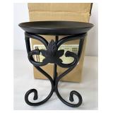NIB Wrought iron small pillar stand