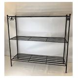 Wrought iron bookshelf