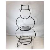 Wrought iron large snowman