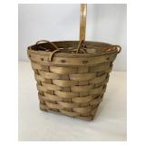 Signed hanging flower basket