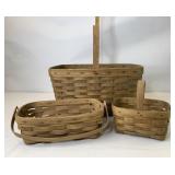 Medium market the two small baskets are signed