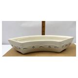NIB USA blue crescent dish