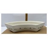 NIB USA blue crescent dish