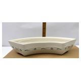NIB USA blue crescent dish