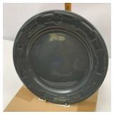 Longaberger NIB pewter dinner plate