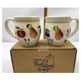 NIB 2 Fruit medley mugs