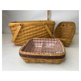 3 Well loved baskets