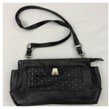 So Rachel black leather handbag