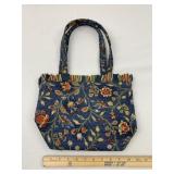 Blue floral tote