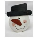 Snowman face for large wrought iron snowman