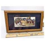 Framed basket print