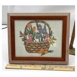 Framed Crosstitch basket