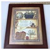 Framed bless our family print