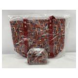 Flag tote and coin purse