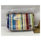 Summertime stripe cosmetic bag