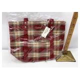 Orchard Plaid tote
