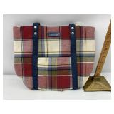 Paprika Plaid tote