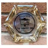 Zanesville the lamp post inn glass ashtray