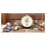 Gobel plate and figurines