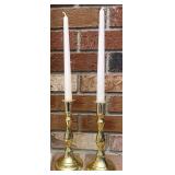 Brass candlestick holders