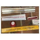 Zanesville advertising rulers and others