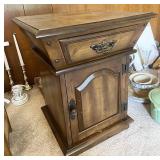 End table with a secret compartment