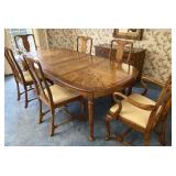 Mid Century 90" dinging table w/ 2 leaves inserted