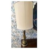 Brass table lamp