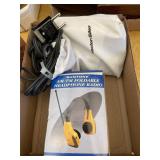 Portable iron and headphone radio