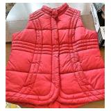 Size large red vest Ladies