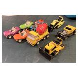 Diecast tonka trucks and cars