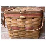 Longaberger 1988 holiday hostess picnic tote