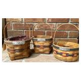 Longaberger 89 93 97 Inaugural baskets