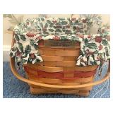 Longaberger Cranberry with liner and protector
