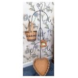 Basket tree with assorted baskets