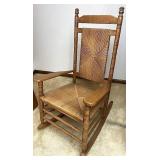Oak & Wicker rocking chair