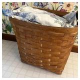 Basket full of linens