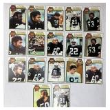 1979 Topps Raiders cards including Gene Upshaw