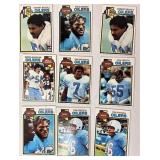 1979 Topps Houston Oilers cards