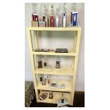 Plastic shelf with trophies