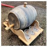 McCoy pottery whiskey barrel set