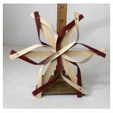 NIB Small red woven snowflake