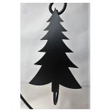 New wrought iron Christmas tree stocking holder