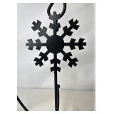 New wrought iron snowflake stocking holder hook