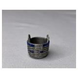 Pewter JW corn miniature
