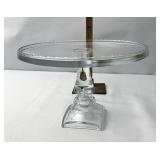 Glass cake plate/stand