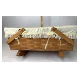 Doll cradle with liner